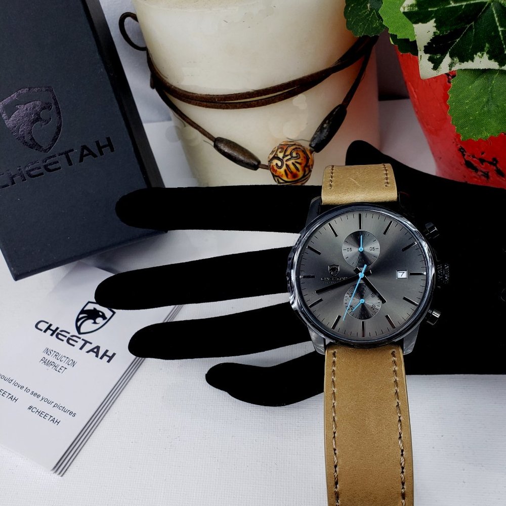 NEW Men's Watch CHEETAH Brand Fashion Sports Quartz Watch Waterproof Chronograph